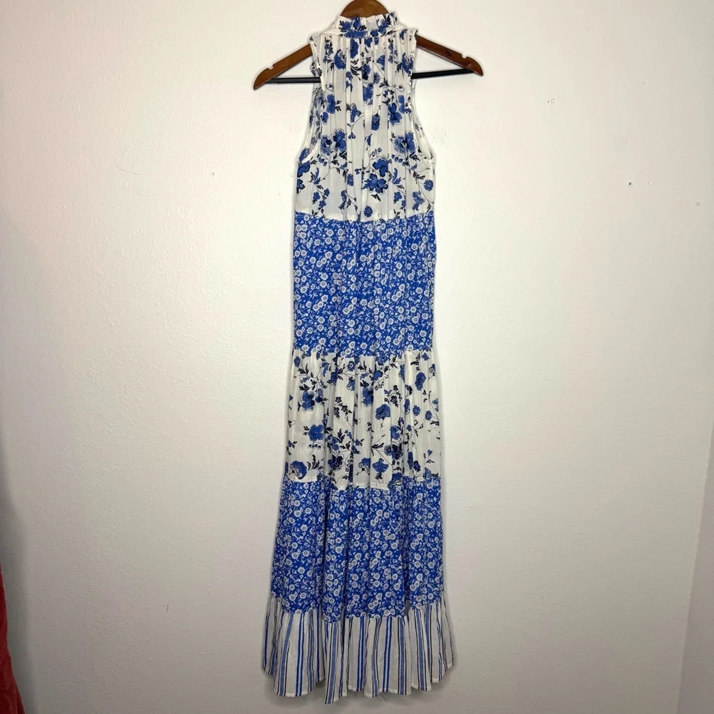 Ro's Garden Provence Blue‎ Sofia Maxi Dress